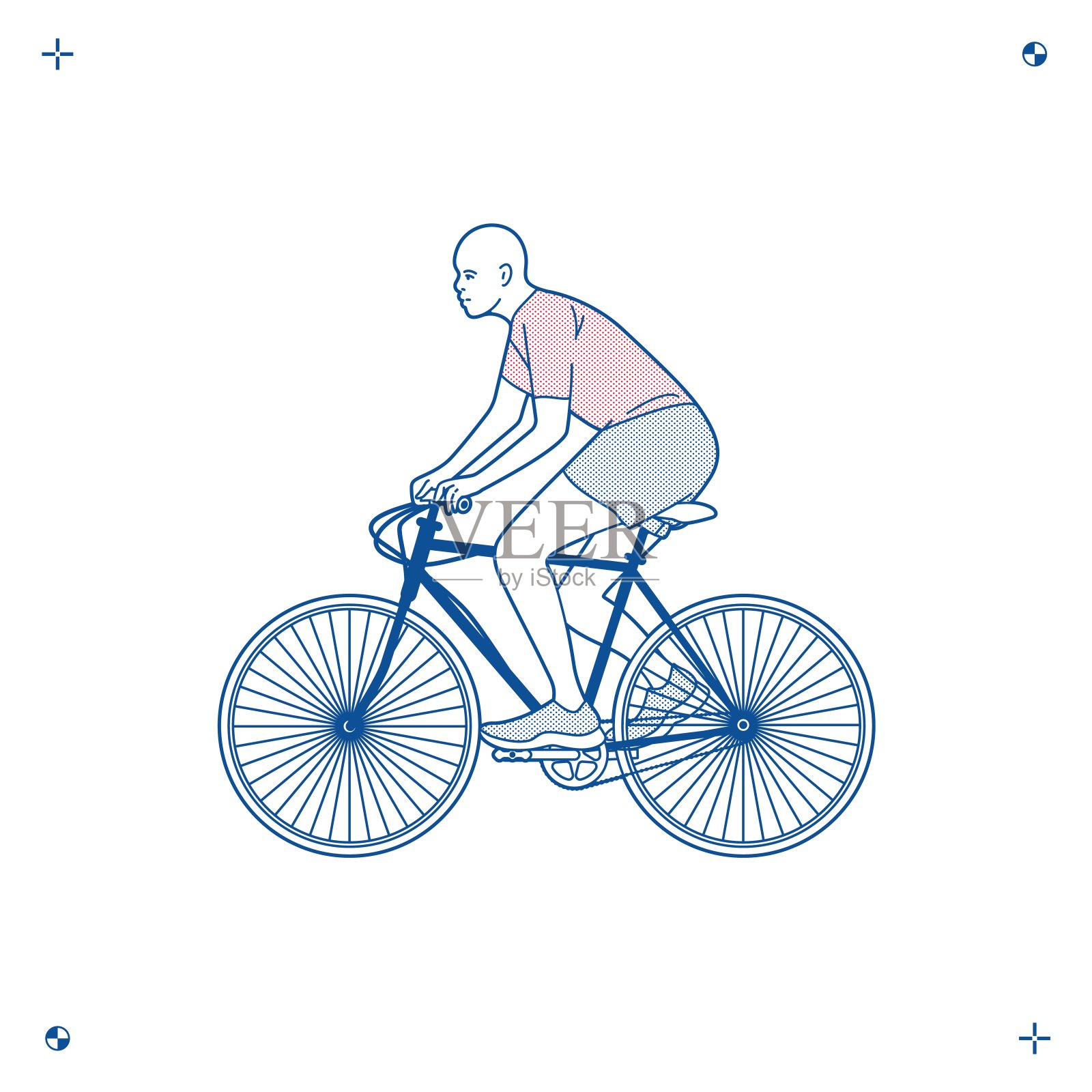 黑人骑自行车，运动员骑，两轮成人骑设计元素图片