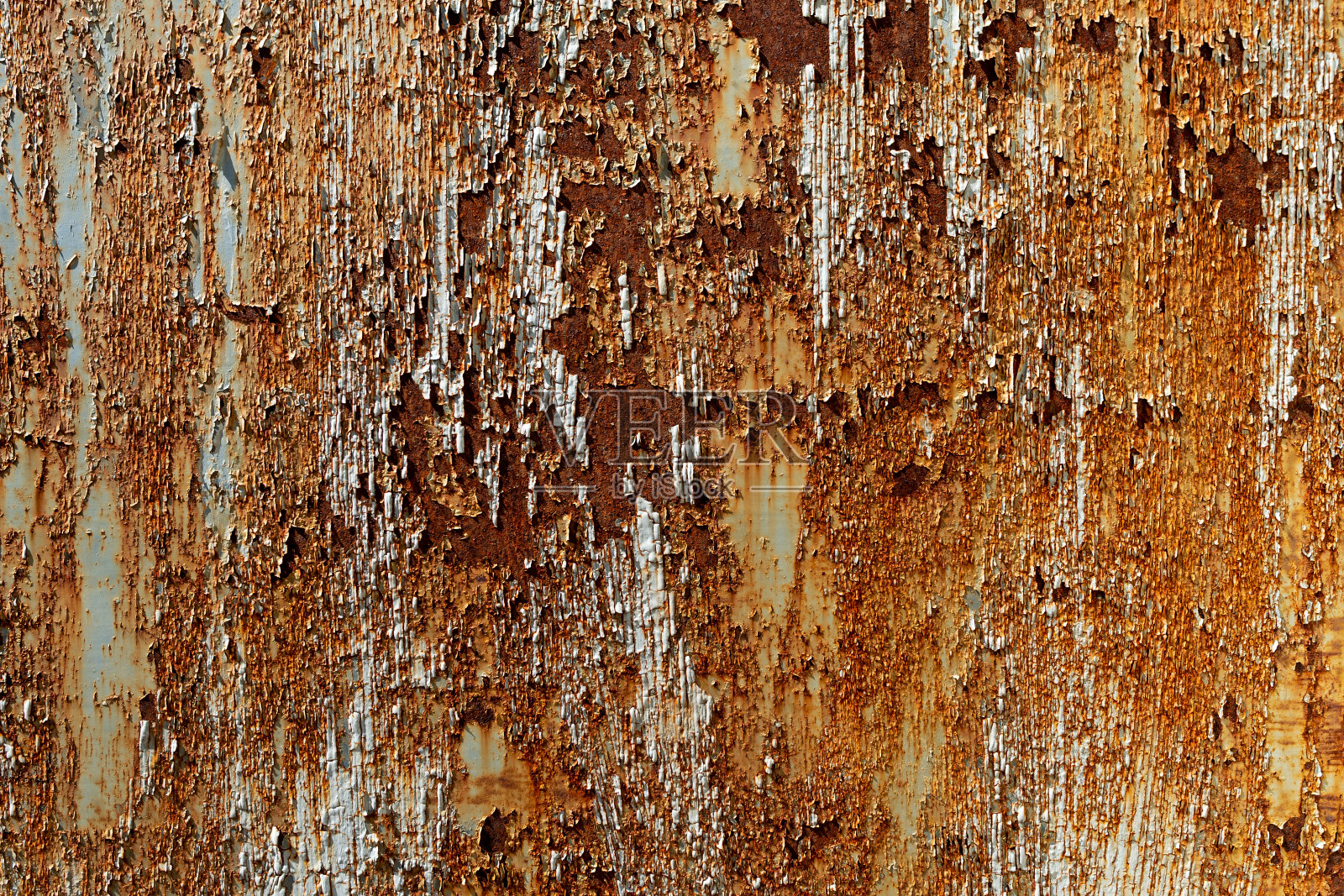 旧镀锌墙风化漆磨料。照片摄影图片