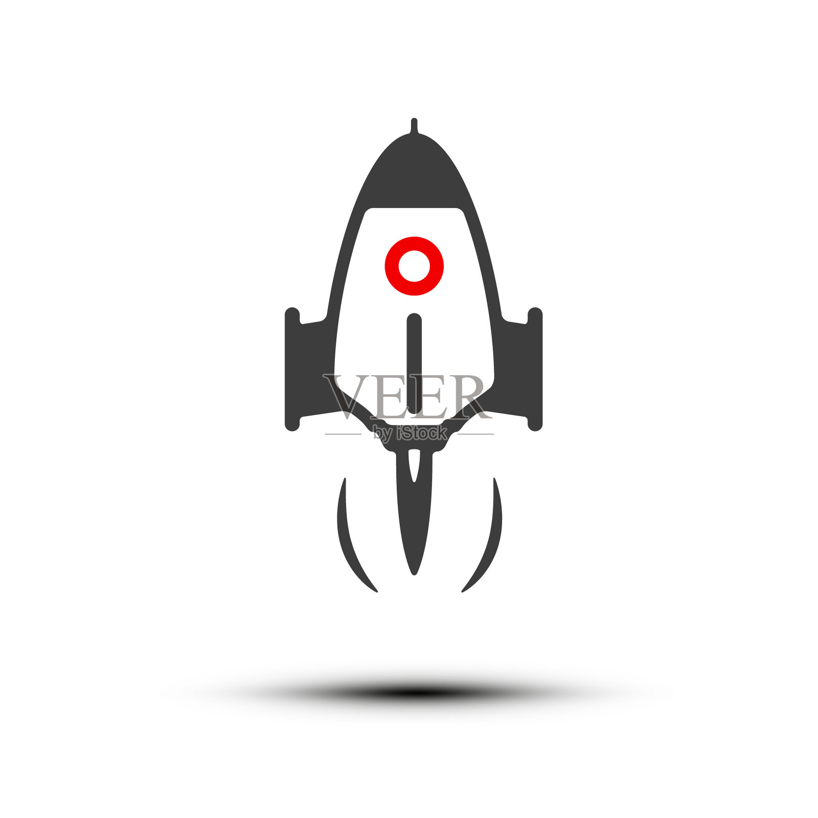 火箭发射图标-矢量航天器插画图片素材