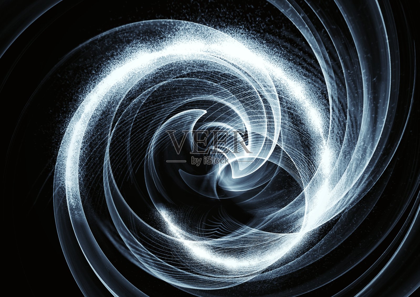 抽象背景的白烟在黑暗中打着旋的科学概念照片摄影图片