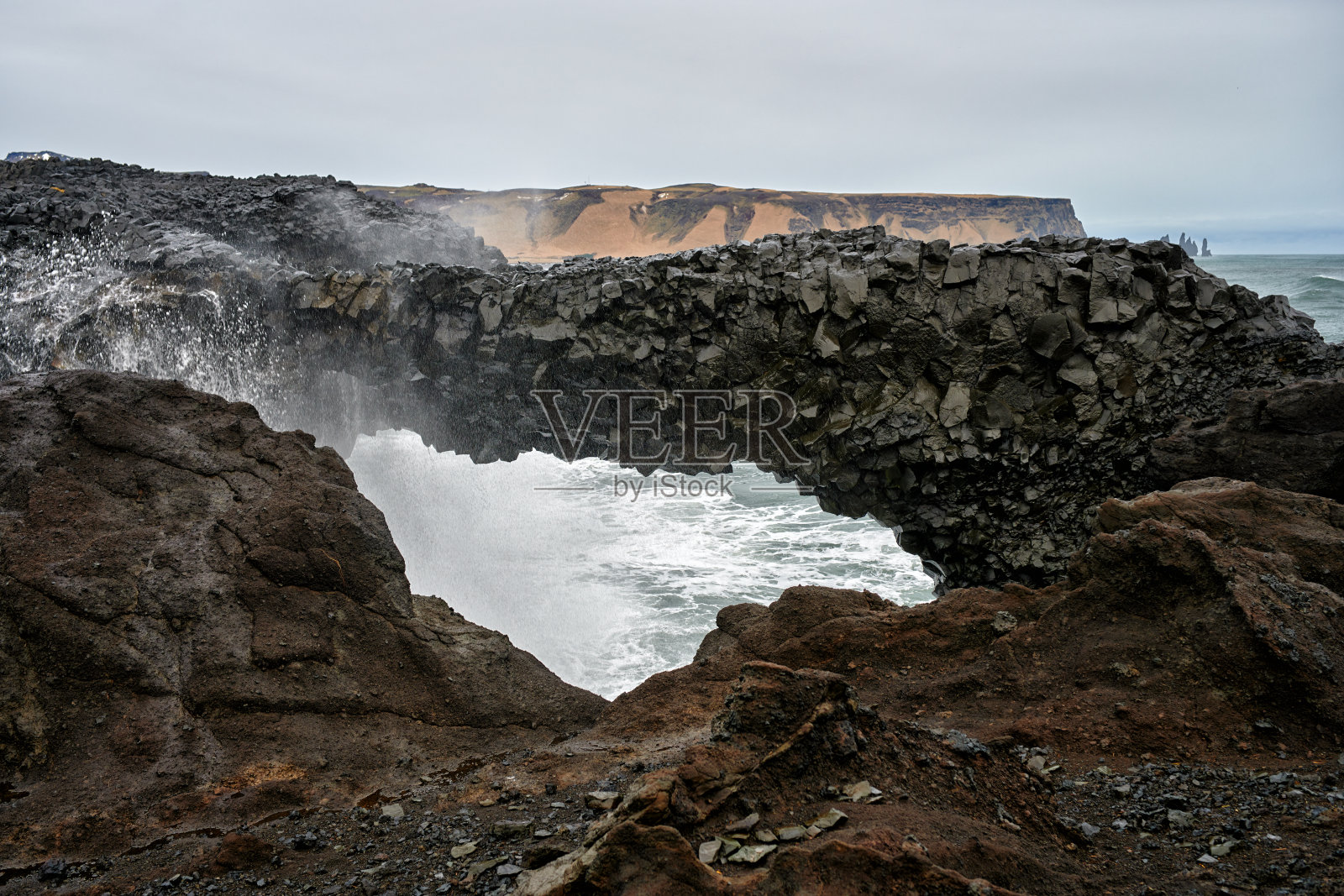 冰岛的火山景观照片摄影图片
