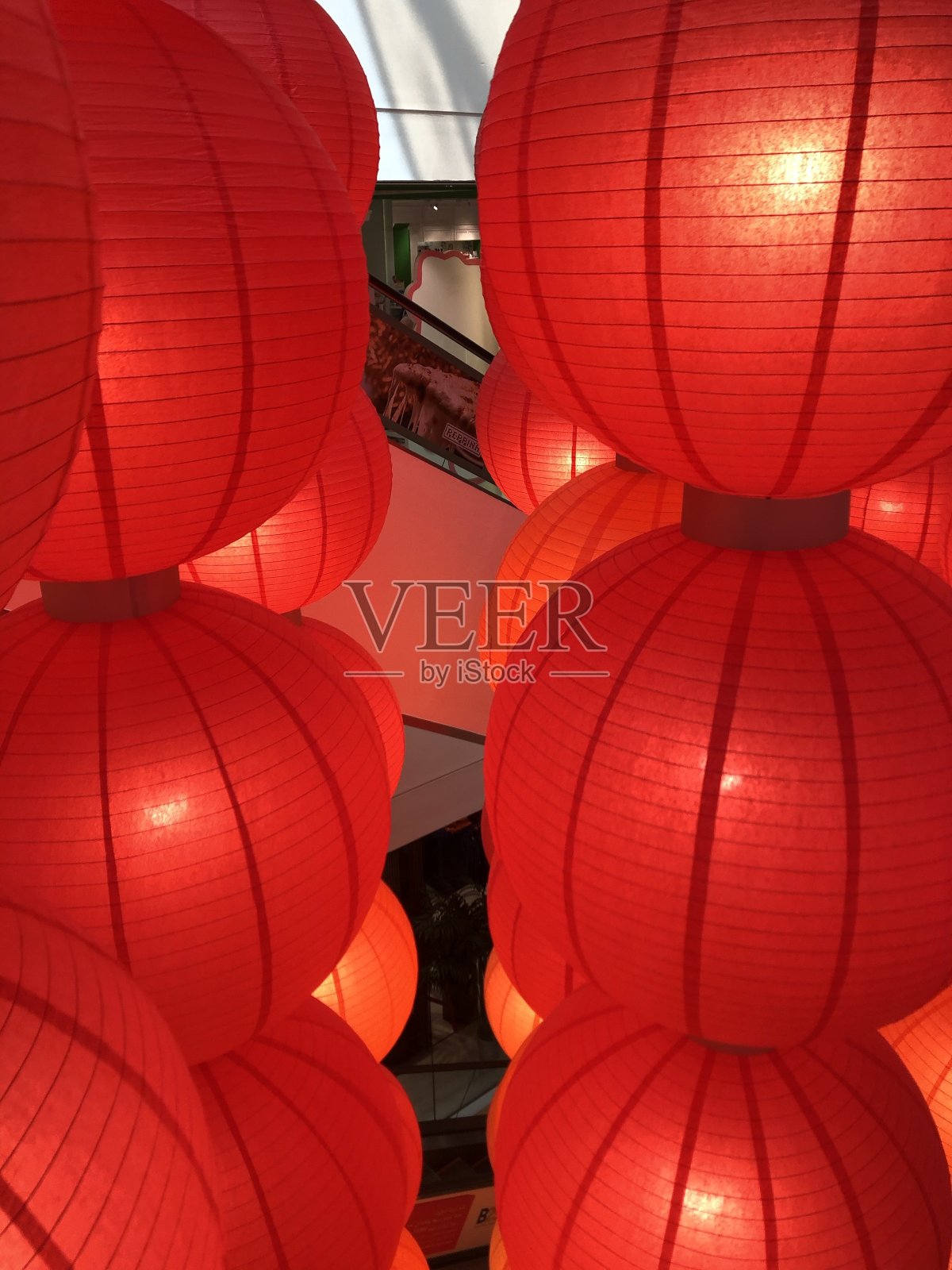 中国的元宵节。中国新年的象征。照片摄影图片