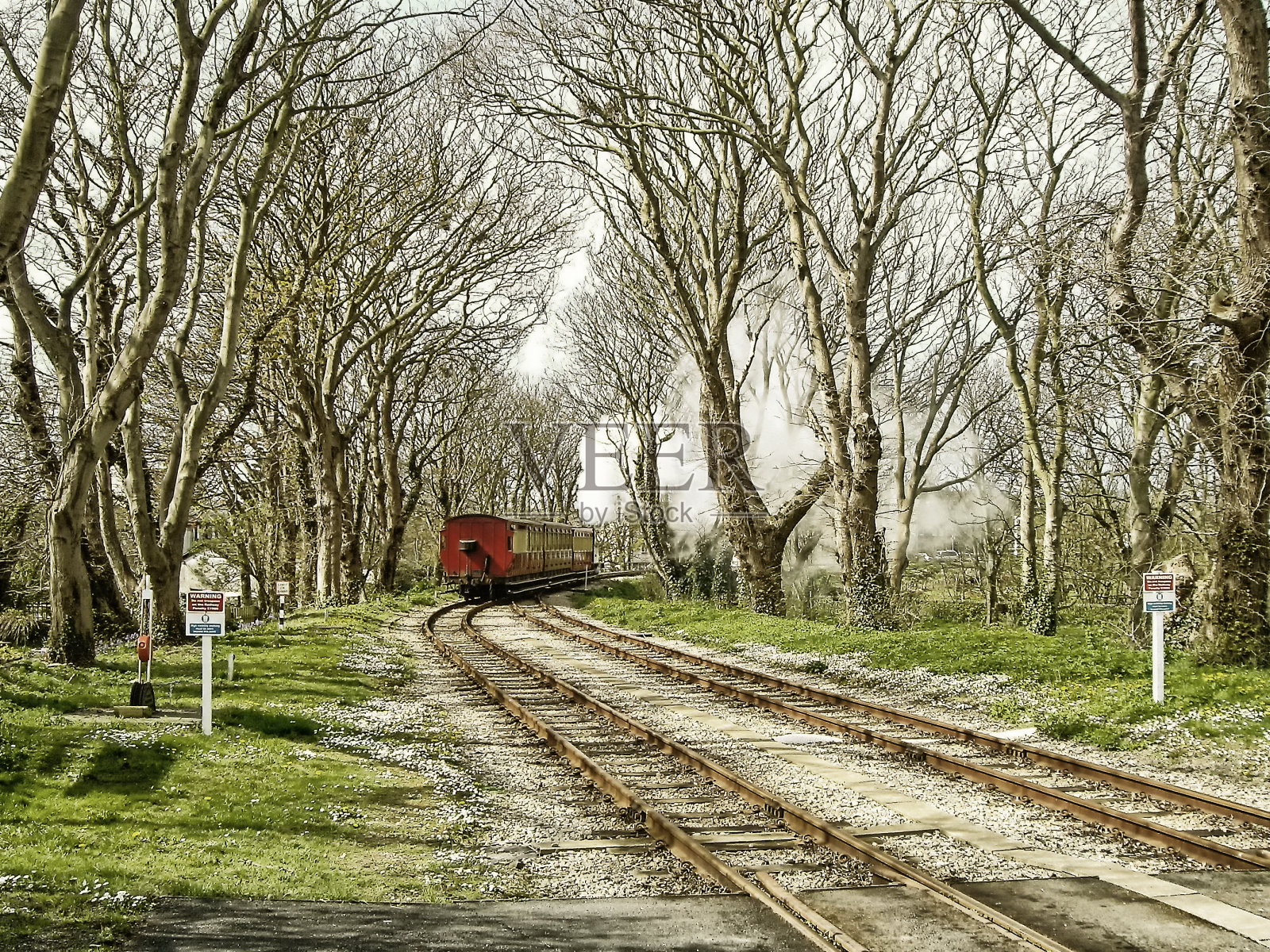 马恩岛铁路照片摄影图片