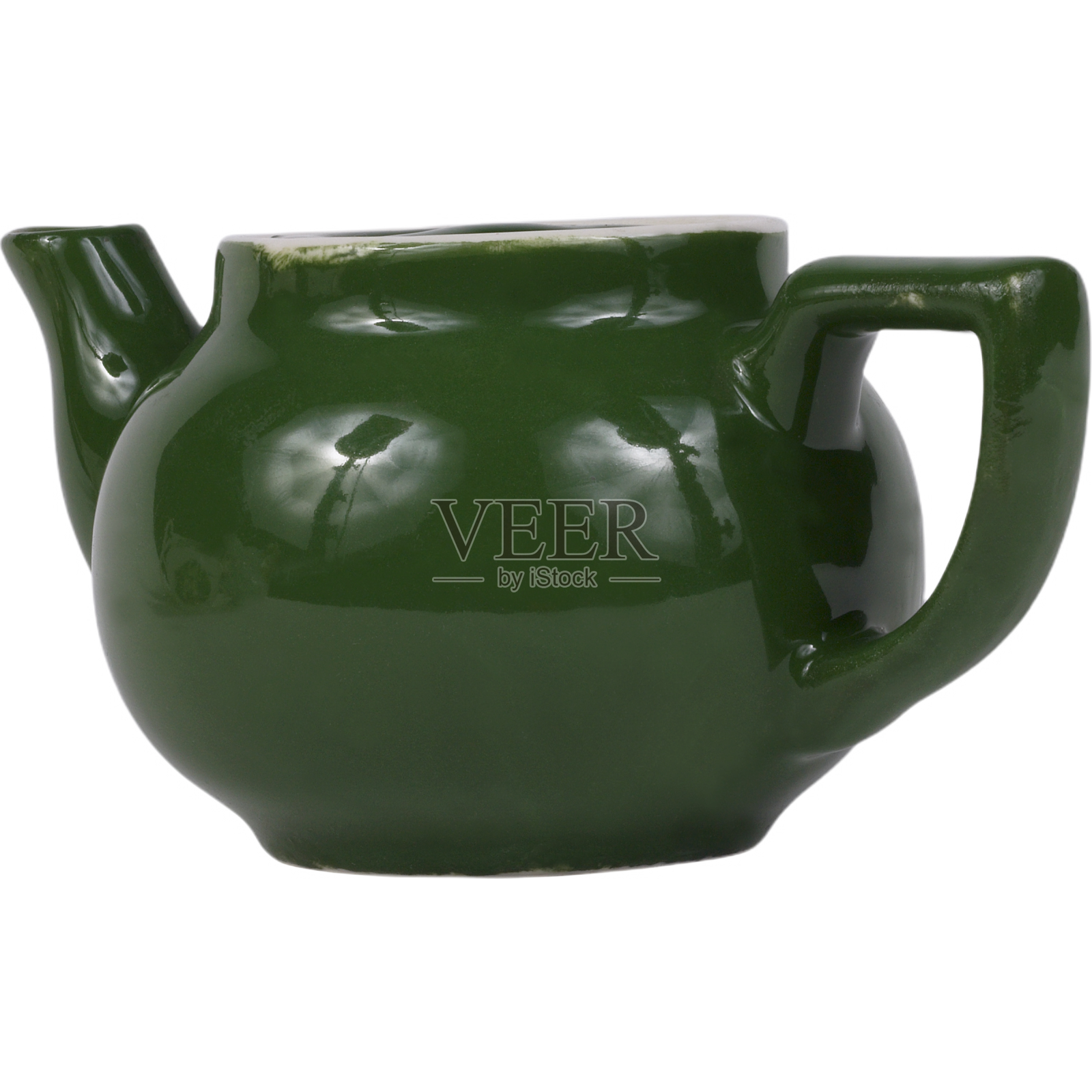绿色茶壶设计元素图片