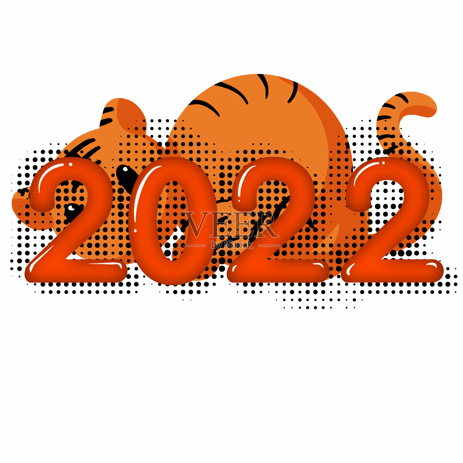 虎年2022文字设计元素图片