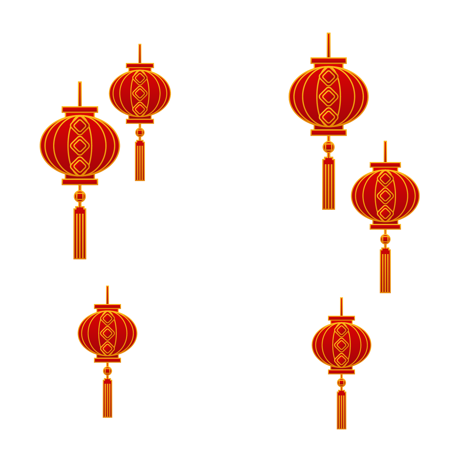 中国风灯笼设计元素图片