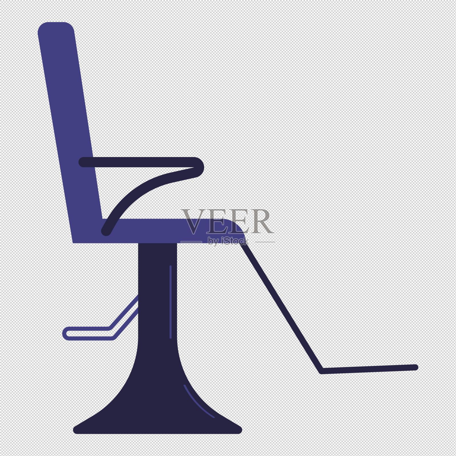 理发椅躺椅椅子设计元素图片