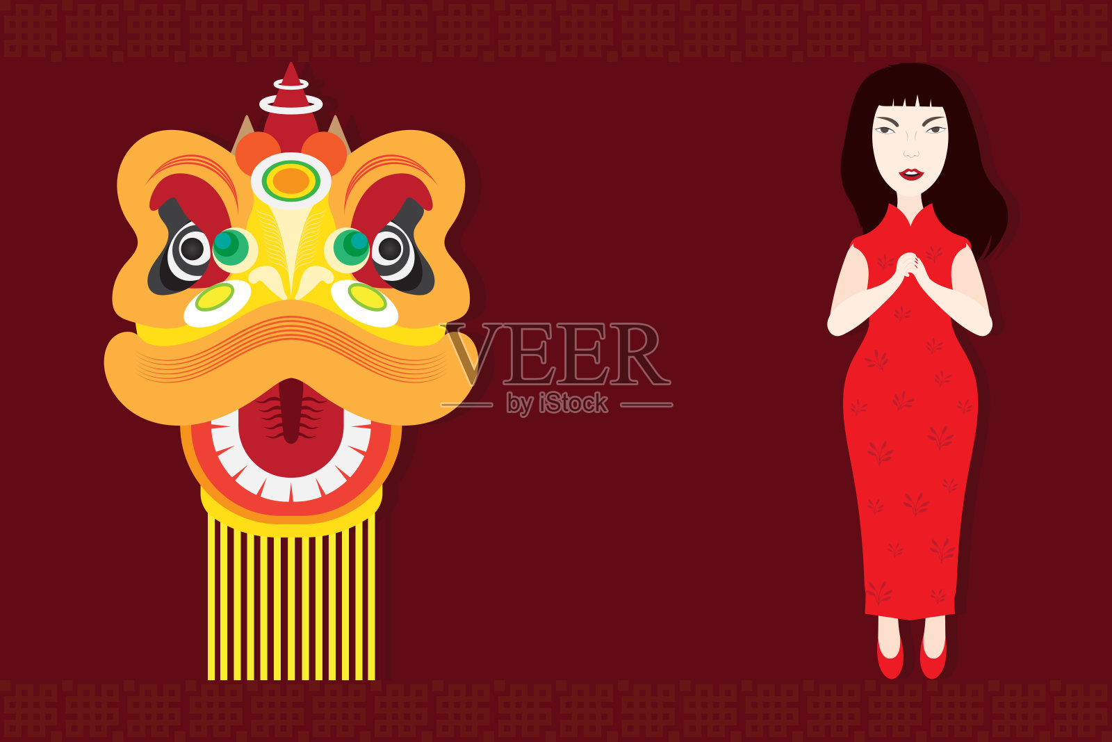 中国年插画图片素材