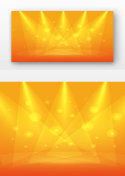 橙色舞台灯背景背景图片