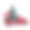 2018年节日贺卡。红色卡车与冷杉树装饰红球孤立在白色的背景素材图片