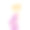 简单可爱的彩色矢量插图怀孕的金发女人在紫色的裙子。素材图片