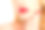近距离的大女人的红色嘴唇和手与红色美甲素材图片