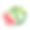 手绘水彩的新鲜西瓜孤立在白色的背景。素材图片