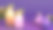紫色背景玻璃蜡烛与圣诞球和树枝设计素材图片