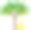 梨树，绿色叶子，成熟的黄色果实，白色背景图片下载